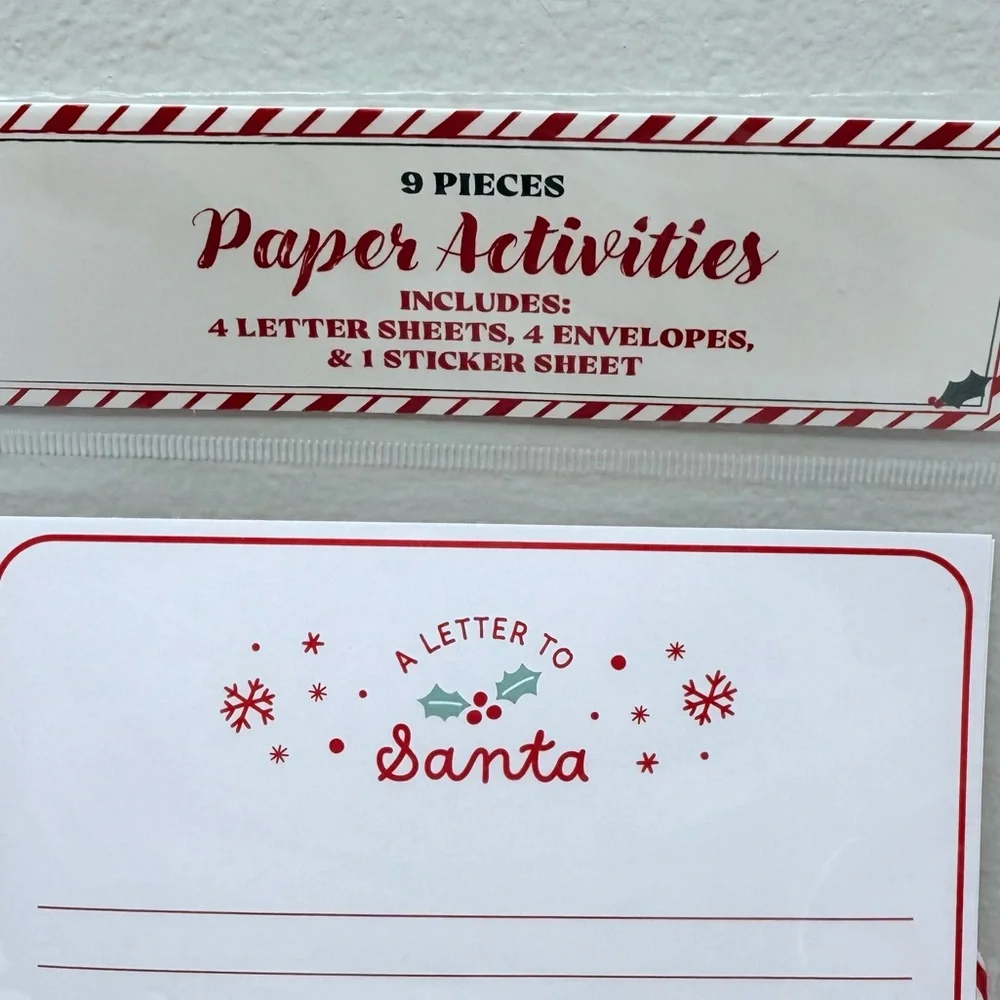 New! Letter to Santa Kit, supplies for 4 letters, Target Bullseye Playground